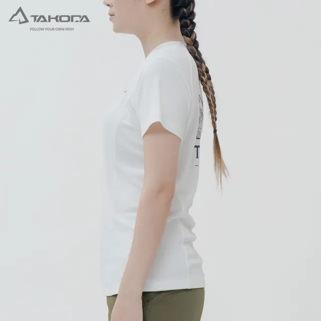 【TAKODA】Ogle 環保機能短袖印花系列 - 臺灣石虎 女款 二色(吸濕排汗/舒適涼感/抗菌吸臭)