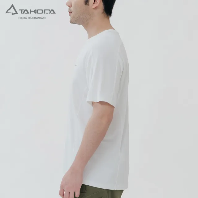 【TAKODA】Ogle 環保機能短袖印花系列 - Outdoor Life 男款 單色(吸濕排汗/抗菌抑臭/親膚防曬)