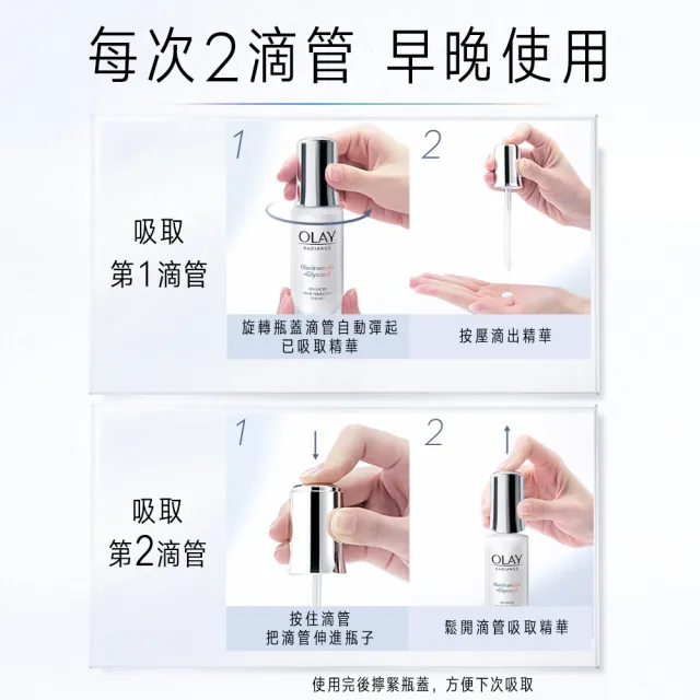 【OLAY 歐蕾】隱藏超殺組★革糖素小白瓶 美白精華單罐直降 買30ml送30ml(限購1組(美白精華30ml*1+6ml*5)