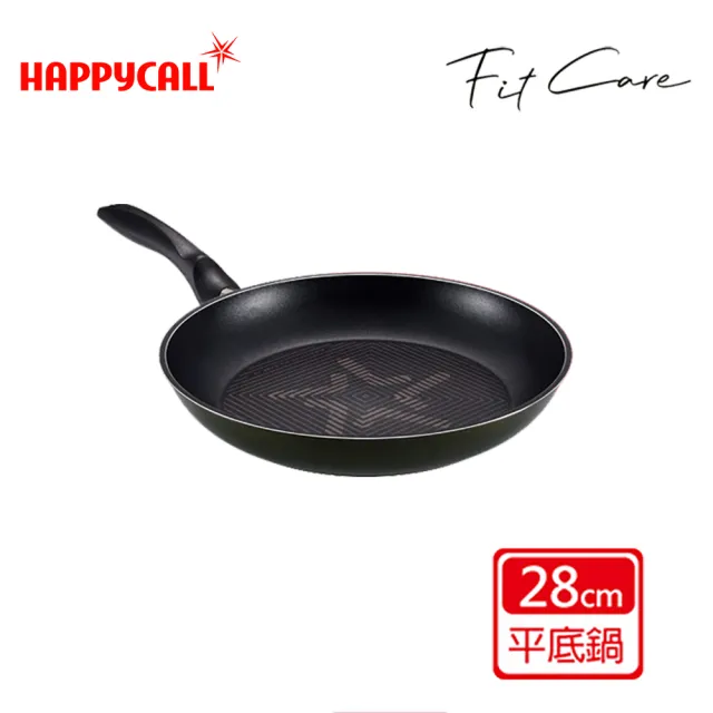 【HAPPYCALL】FITCARE鈦鑽石IH不沾鍋平底鍋28cm(電磁爐適用)