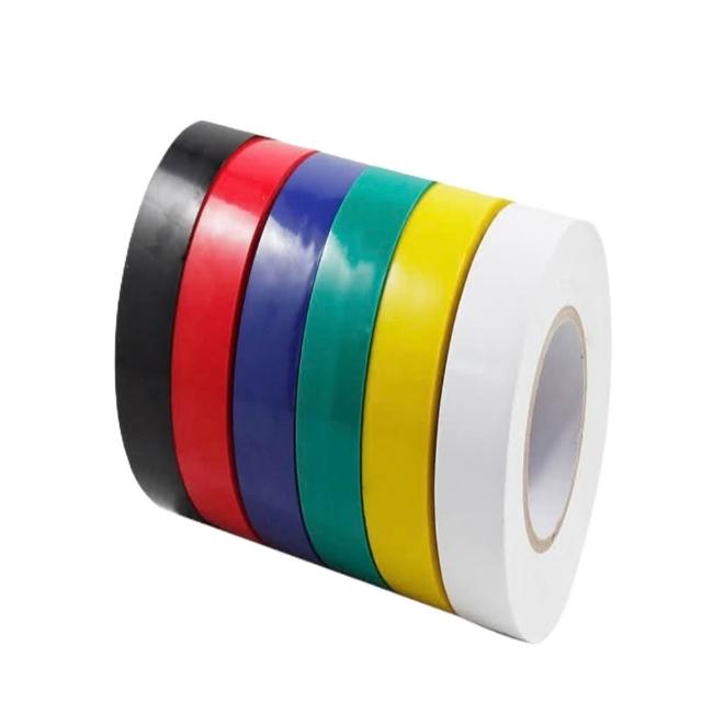 【 好物】PVC絕緣電工膠帶 24入 10M 6色 水電膠布 電火布 膠帶 膠帶布 電工膠帶 膠帶 