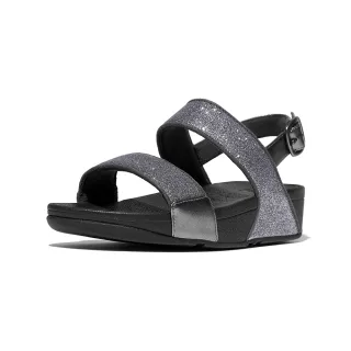 【FitFlop】LULU 亮片後帶涼鞋-女(藍灰色)