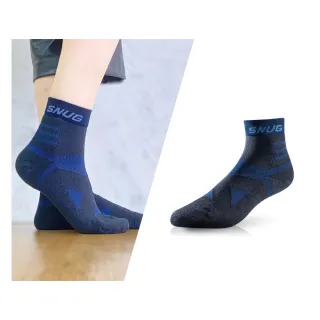 【sNug 給足呵護】運動繃帶除臭襪-黑藍(防磨/耐磨/除臭/毛巾底/加壓保護/適用激烈運動/久站/台灣製)