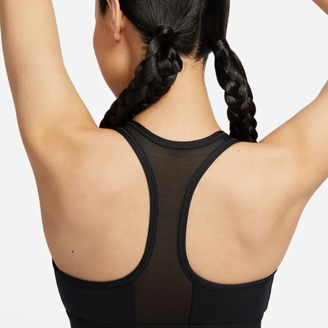 【NIKE 耐吉】AS W NK DF SWOOSH PDED FZ BRA 女 運動內衣 中度支撐 瑜珈 訓練 黑(FN2732010)