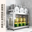 【邦聖】304不鏽鋼廚房置物架 調料架 儲物架(三層收納架 層架 油鹽醬醋置物架 檯面置物架)