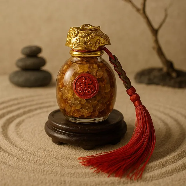【盛硯莊佛教文物】招財進大金福袋金箔黃金水(金生水起富貴吉祥)