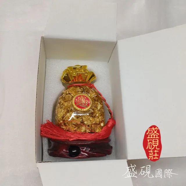 【盛硯莊佛教文物】招財進大金福袋金箔黃金水(金生水起富貴吉祥)