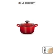 【Le Creuset】琺瑯鑄鐵鍋圓鍋14cm(櫻桃紅)