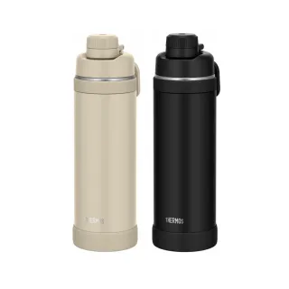 【THERMOS 膳魔師】可進洗碗機可提式設計不鏽鋼真空保溫瓶1000ml(FJU-1000)