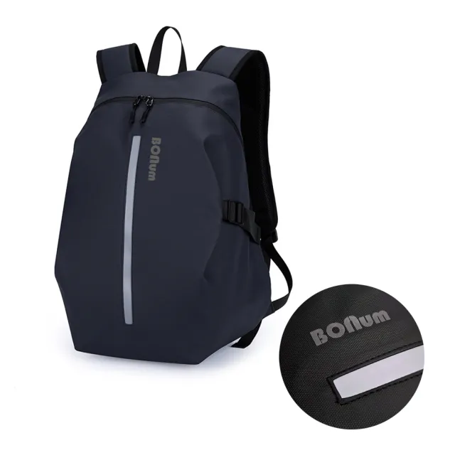 【BONum 博紐】雙11 全罩式安全帽防潑水後背包(防水包 重機 安全帽 雙肩包 胸帶 減壓)