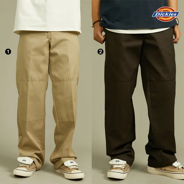 【Dickies】男款85283斜紋雙膝拼接寬鬆長褲(多款任選/寬褲/工裝褲)