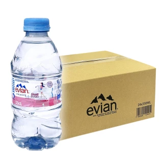 【Evian 依雲】天然礦泉水330mlx24入/箱