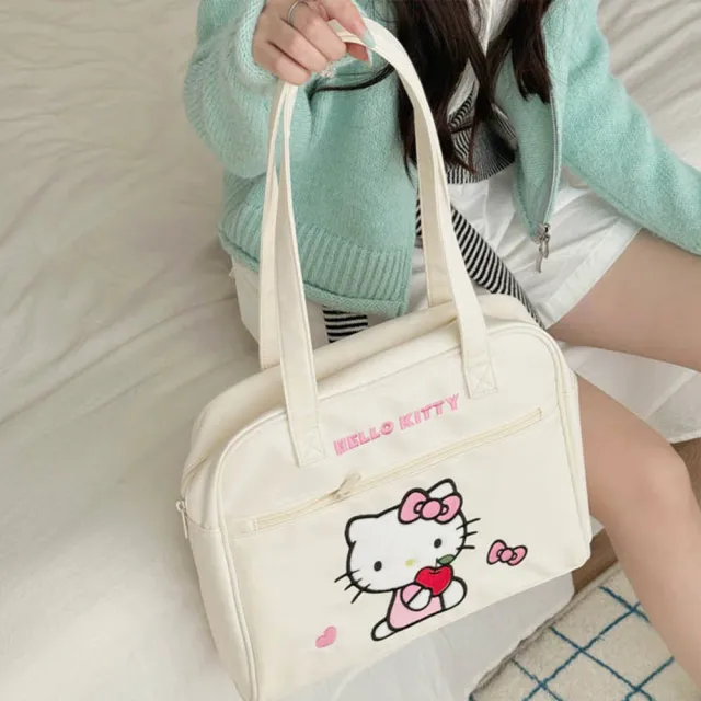 【SANRIO 三麗鷗】雙11 三麗鷗大容量單肩包保齡球包(酷洛米/大耳狗/美樂蒂/凱蒂貓/怕恰狗)