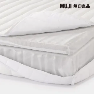 【MUJI 無印良品】超高密度獨立筒包覆型床墊/S 約寬99*深196*高21cm(大型家具配送)