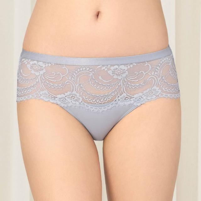 【Triumph 黛安芬】Premium 愛戀系列 中腰平口內褲 M-EL(藍)