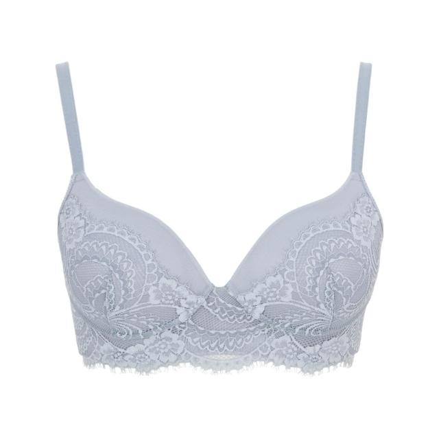 【Triumph 黛安芬】Premium愛戀系列 無鋼圈Bralette背心 C-D(藍)