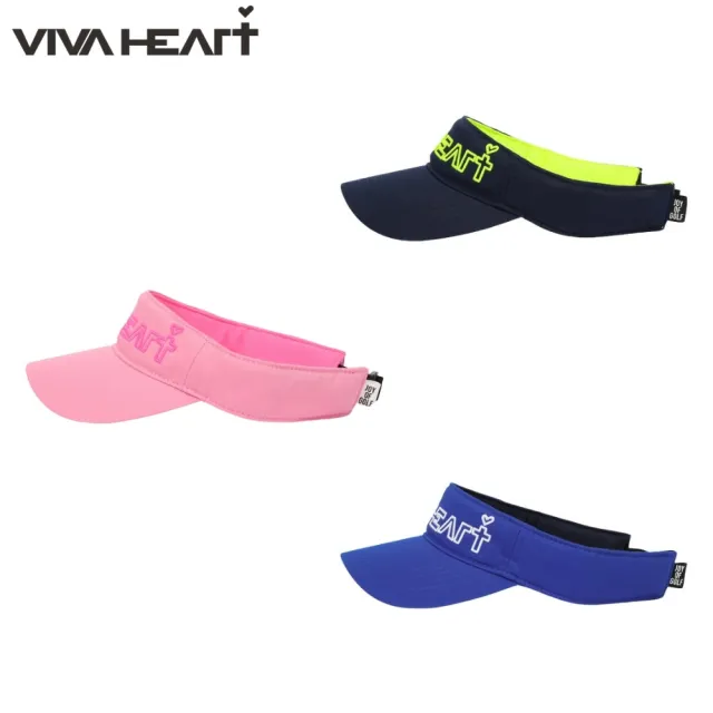 【VIVA HEART】官方直營 女士 高爾夫 休閒 線條織紋遮陽帽(淺藍色/深藍色/粉紅色)