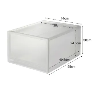 【MUJI 無印良品】PP櫥箱/深/2入