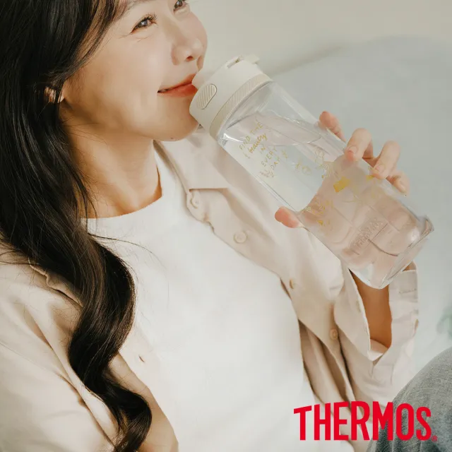 【THERMOS 膳魔師】小熊維尼找橡實篇彈蓋輕水瓶710ml(TP4329WP-AGBG)