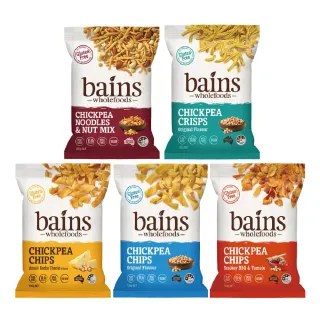 【BAINS WHOLEFOOD】鷹嘴豆零食脆片100g 任選5入(非油炸、無麩質、高纖高蛋白 )