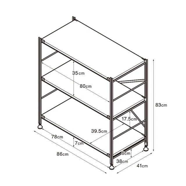 【MUJI 無印良品】SUS不鏽鋼層架組/寬/小(大型家具配送)