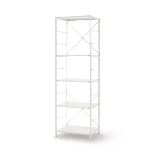 【MUJI 無印良品】SUS鋼製層架組/亮面淺灰/大(大型家具配送)