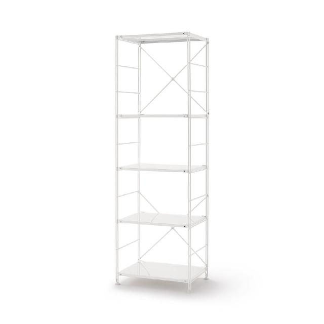 【MUJI 無印良品】SUS鋼製層架組/亮面淺灰/大(大型家具配送)
