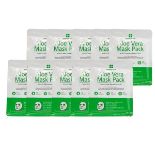 (即期品：買一送一)【韓國Re:Excell】瞬效保濕原液面膜10入(蘆薈)