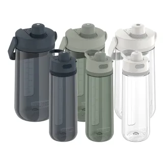 【THERMOS膳魔師】買1送1_彈蓋輕水瓶710ml+1200ml(TP4329+TP4349)
