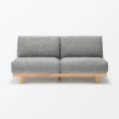 【MUJI 無印良品】木製簡約沙發/2人座 寬149*深74.5*高69cm(大型家具配送)