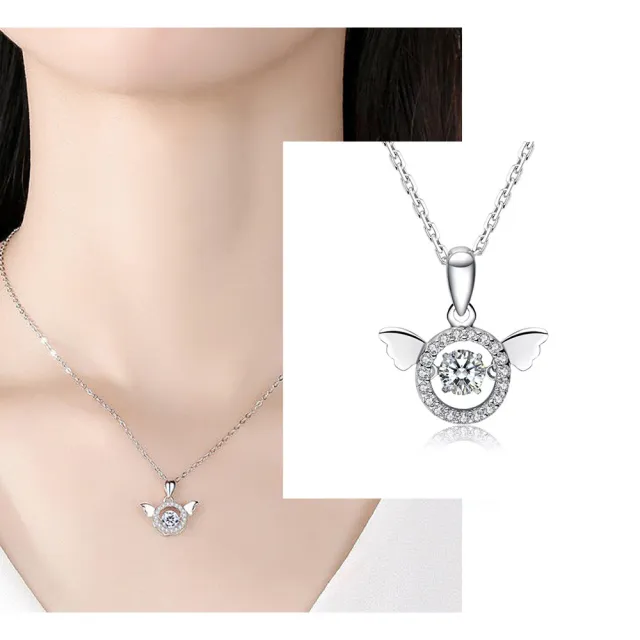 【Luster】年貨節!舞動天使 50分 D/VS   培育鑽 鑽石項鍊(禮物傳遞摯愛閃耀永恆)