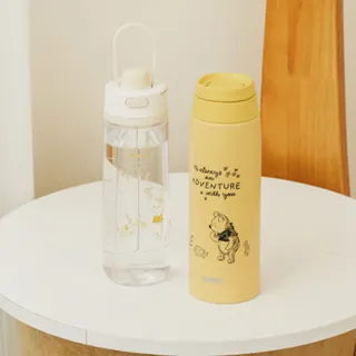 【THERMOS 膳魔師】獨家專售 小熊維尼不鏽鋼真空保溫杯750ml-輕水瓶710ml JOO-750WP-AGY-TP4329WP-AGBG