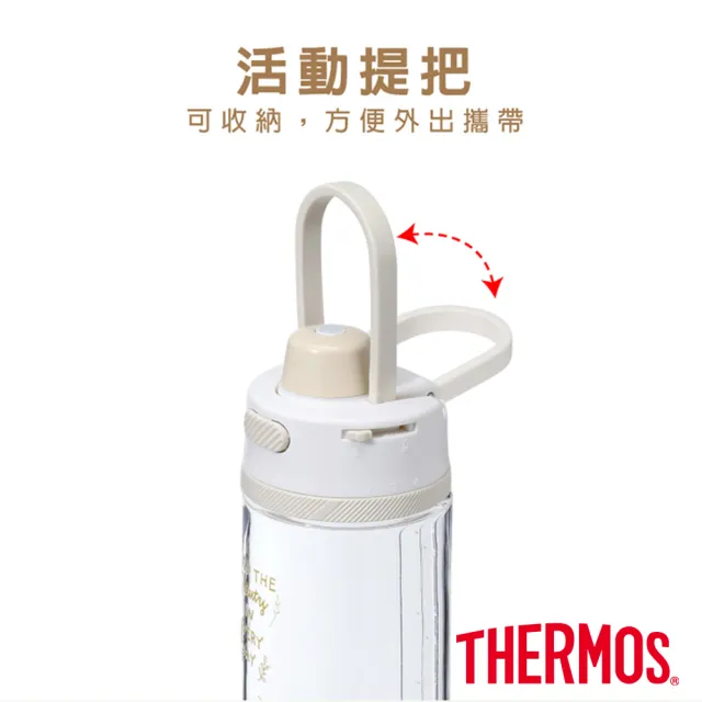 【THERMOS 膳魔師】獨家專售_小熊維尼找橡實篇彈蓋輕水瓶710ml+710ml(TP4329WP-AGBG)