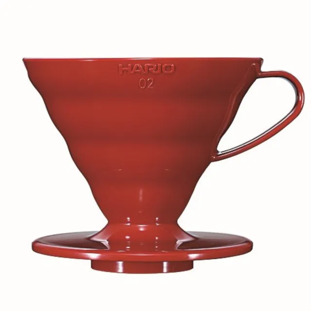 【HARIO】V60紅色02樹脂濾杯(VD-INT-02R)