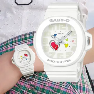 【CASIO 卡西歐】BABY-G 俏皮愛心 繽紛轉盤指針女錶 手錶 畢業禮物 送禮(BGA-10-7A)