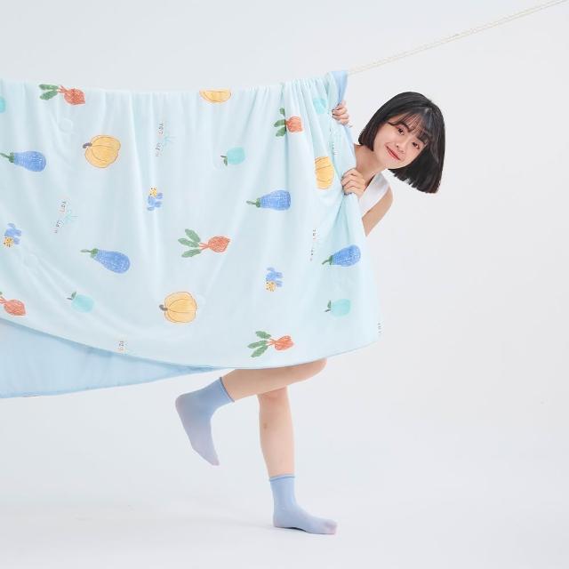 【戀家小舖】MIT瞬間冰涼-印花針織涼感被/涼被-小豐收(150x180cm)