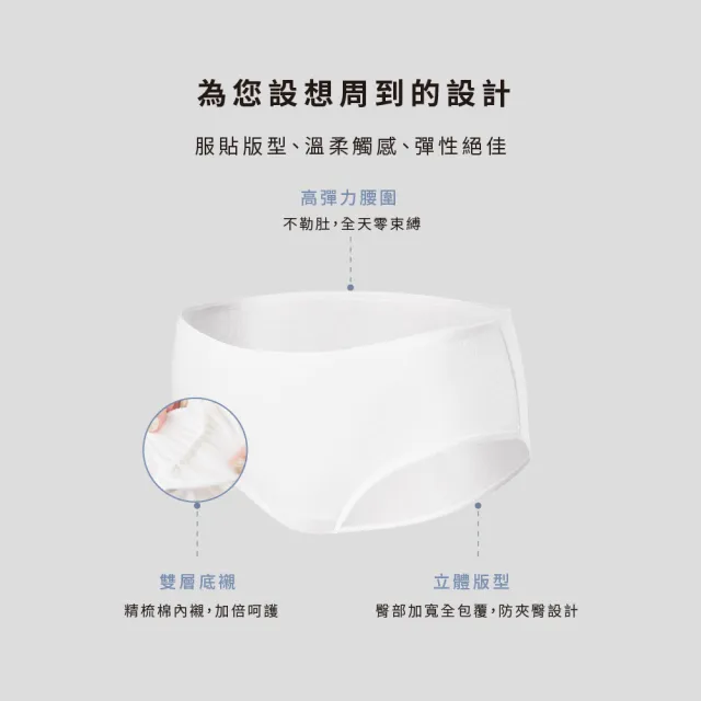 【辰昱】EO滅菌免洗內褲/共四包(SGS檢驗核可/溫柔觸感/安全無菌)