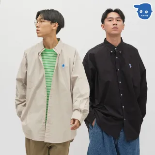【plain-me】小P社長logo素面BD襯衫 PLN3336-242(男女襯衫 上衣 休閒上衣)