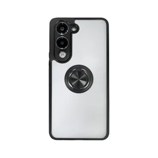 【CASE SHOP】CASE SHOP vivo Y29s 指環支架站立保護殼-黑(360度可調整式支架 一秒輕鬆追劇)