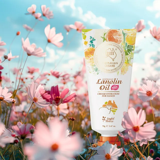 【澳洲 G&M】花漾水潤夏威夷果油綿羊護手霜含維他命E -喜悅微風(70g/支 6入組)
