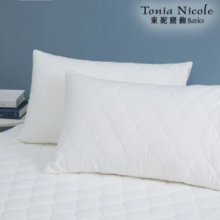 【Tonia Nicole 東妮寢飾】英威達抗菌包式枕套保潔墊(2入)