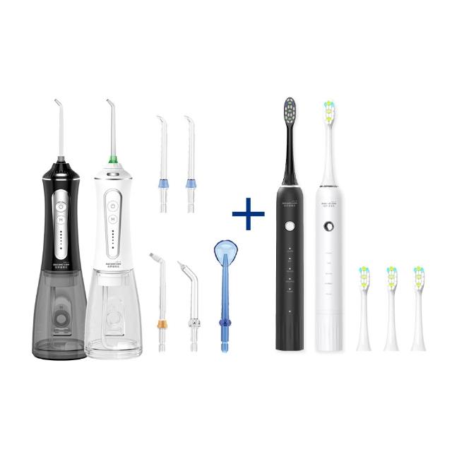  SAKANO KEN 電動沖牙機，採用 USB 充電設計，輕鬆補充電力，適合居家使用。具備 5 段水壓調節功能，從輕柔到強力模式，滿足不同口腔清潔需求，有效清除牙縫殘渣，預防牙菌斑。品牌保固 1 年（電池 6 個月），正常使用下免費維修，確保產品品質。理想的口腔保健首選！ 