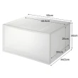 【MUJI 無印良品】PP衣裝盒/橫式/深型/2入