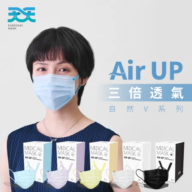 【天天】成人平面醫用口罩 自然V系列 多色可選 防疫必備(20入/盒 適合小臉者/修飾臉型)