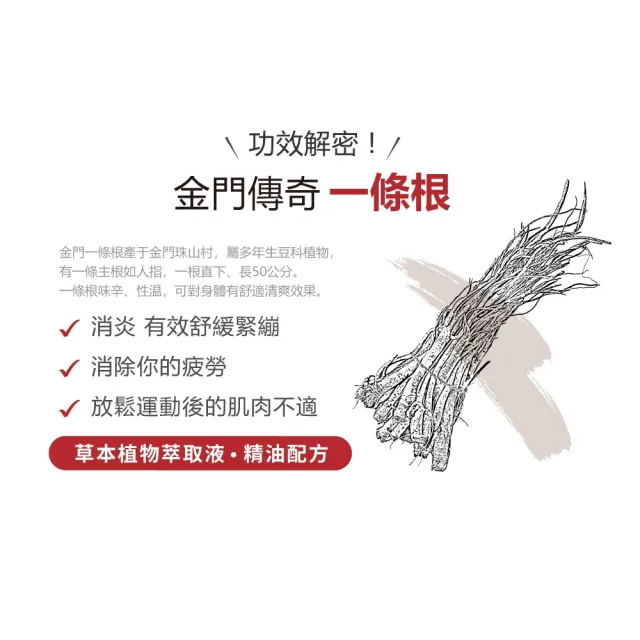 【Flowers 花芊】金牌 金門一條根精油貼布 石墨烯 12入組(8片/1包 溫熱感 放鬆肌肉)