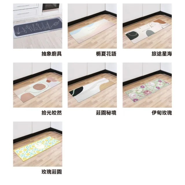 【寢室安居】2大+1小 軟式珪藻土廚房地墊(硅藻/踏墊/吸水/止滑/速乾)