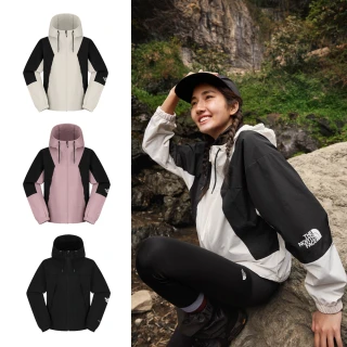 【The North Face 官方旗艦】男女LOGO防風防曬連帽外套/吸濕排汗(多款可選)