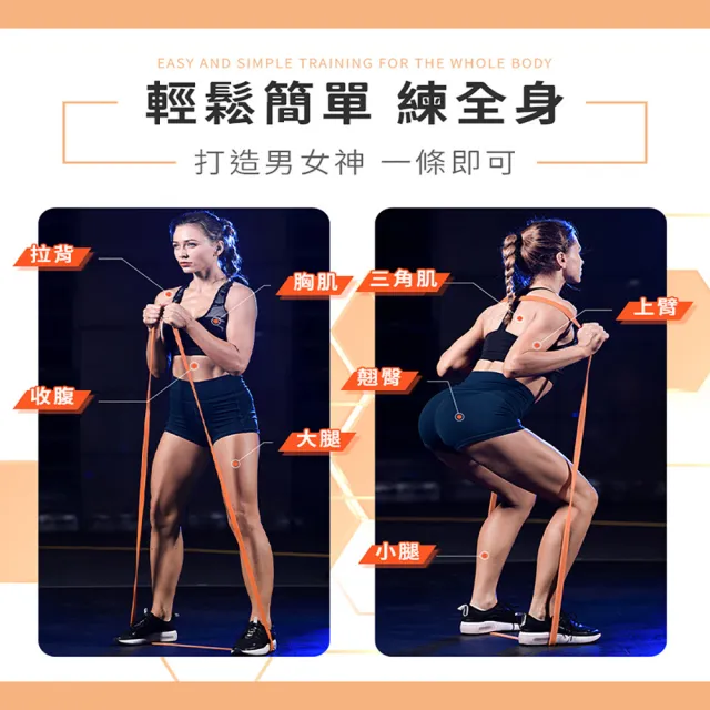 【DREAMCATCHER】健身彈力帶-專業款125磅(拉力帶/彈力帶/拉力繩/阻力帶/健身拉力帶/健身彈力繩)