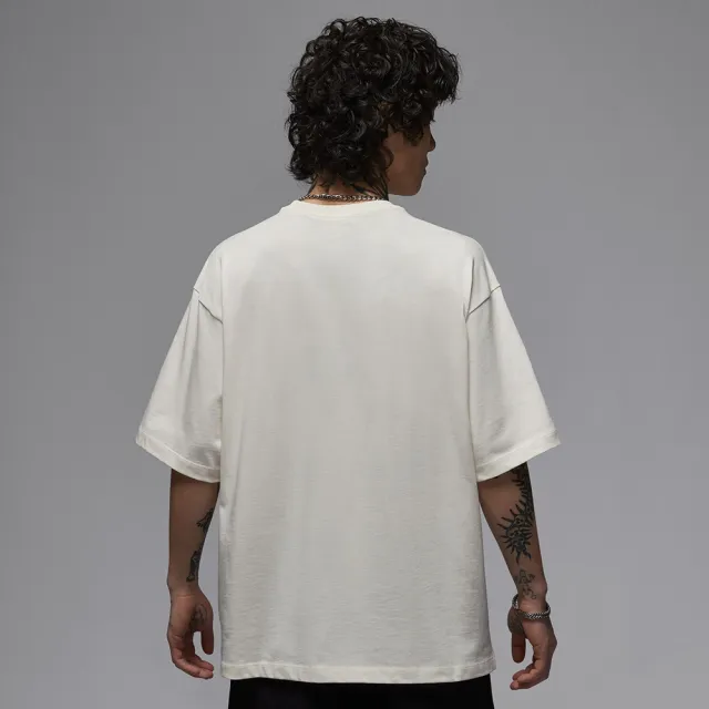 【NIKE 耐吉】AS M J FLT ESS OVSZ SS CREW 男 短袖上衣 重磅 寬鬆 米白(HJ2367133)
