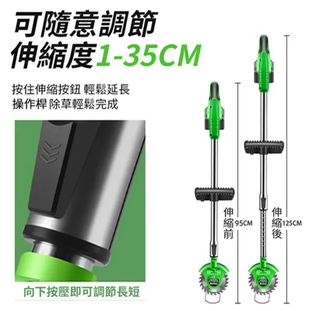 【Ogula 小倉】割草機 鋰電割草機 電動割草機 除草機（24V一電一充）(可伸縮割草機/贈豪華配件)